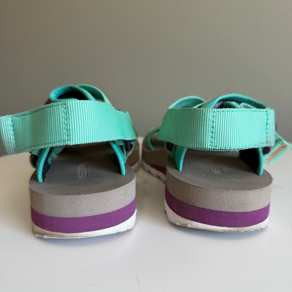 Merrell Alpine Strap Womens 7 Mint Green Sandals - Picture 4 of 10